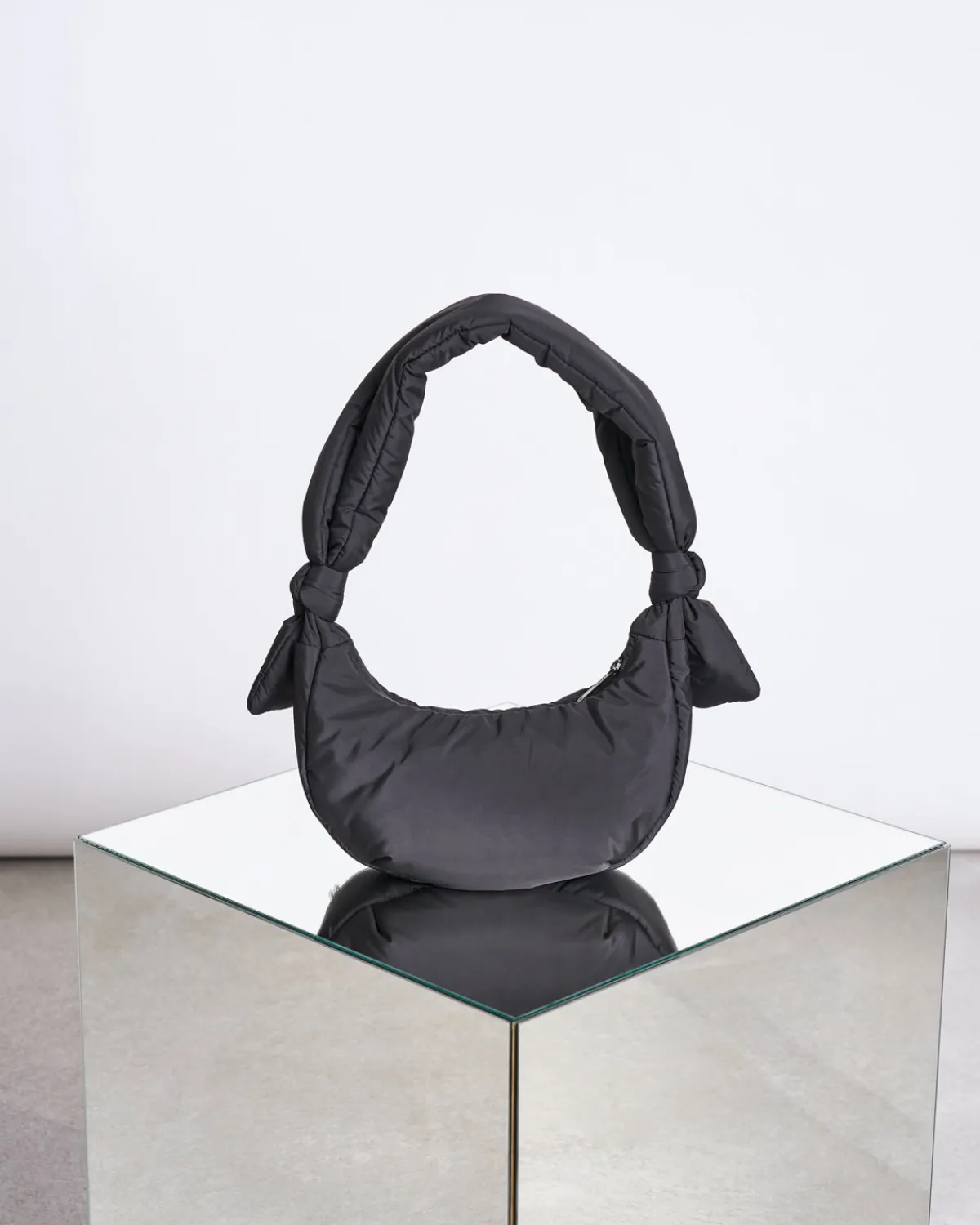 Shop JAN 'N JUNE BAG BIWA PUFFY MICRO BLACK