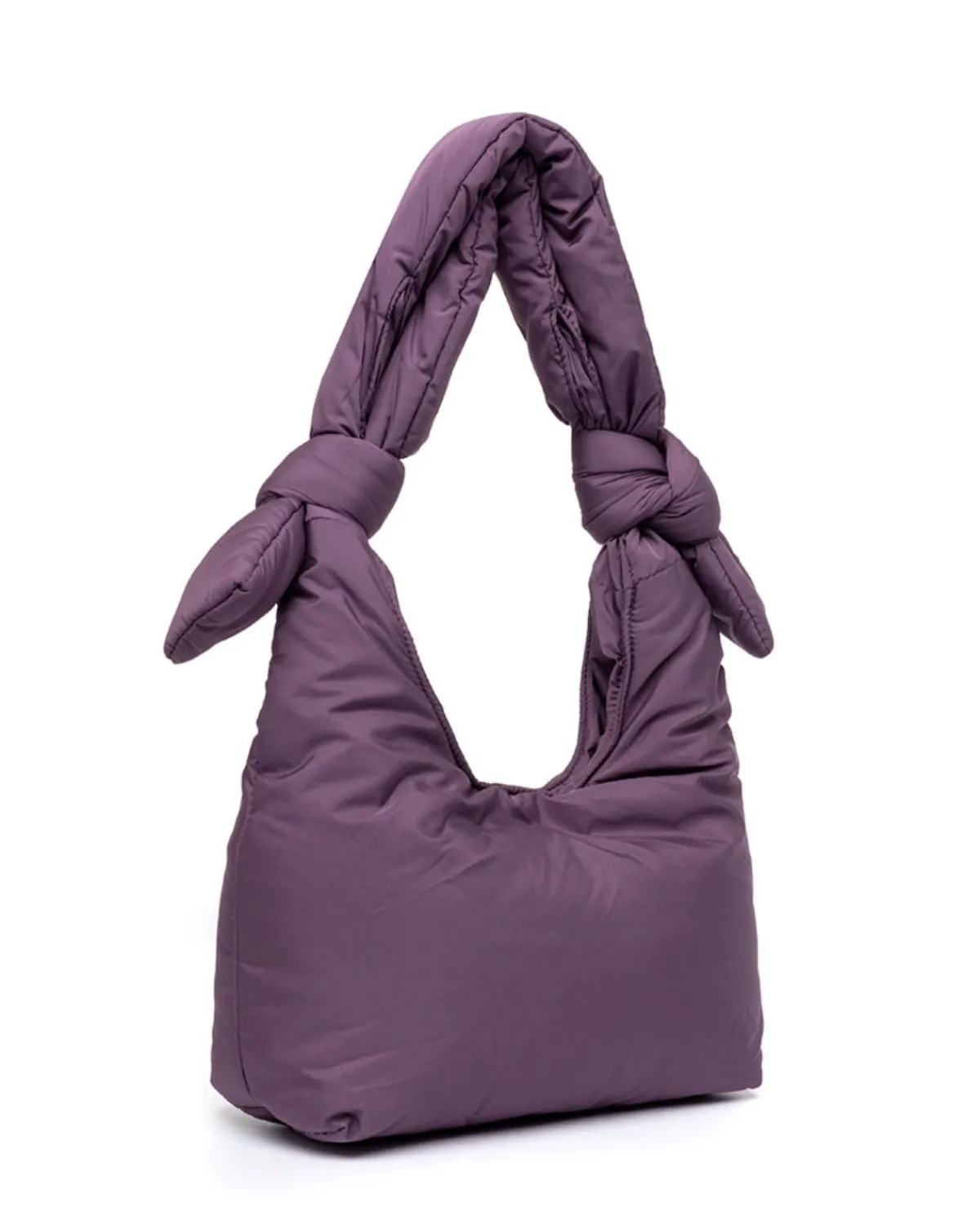 New JAN 'N JUNE BAG BIWA PUFFY MINI PLUM