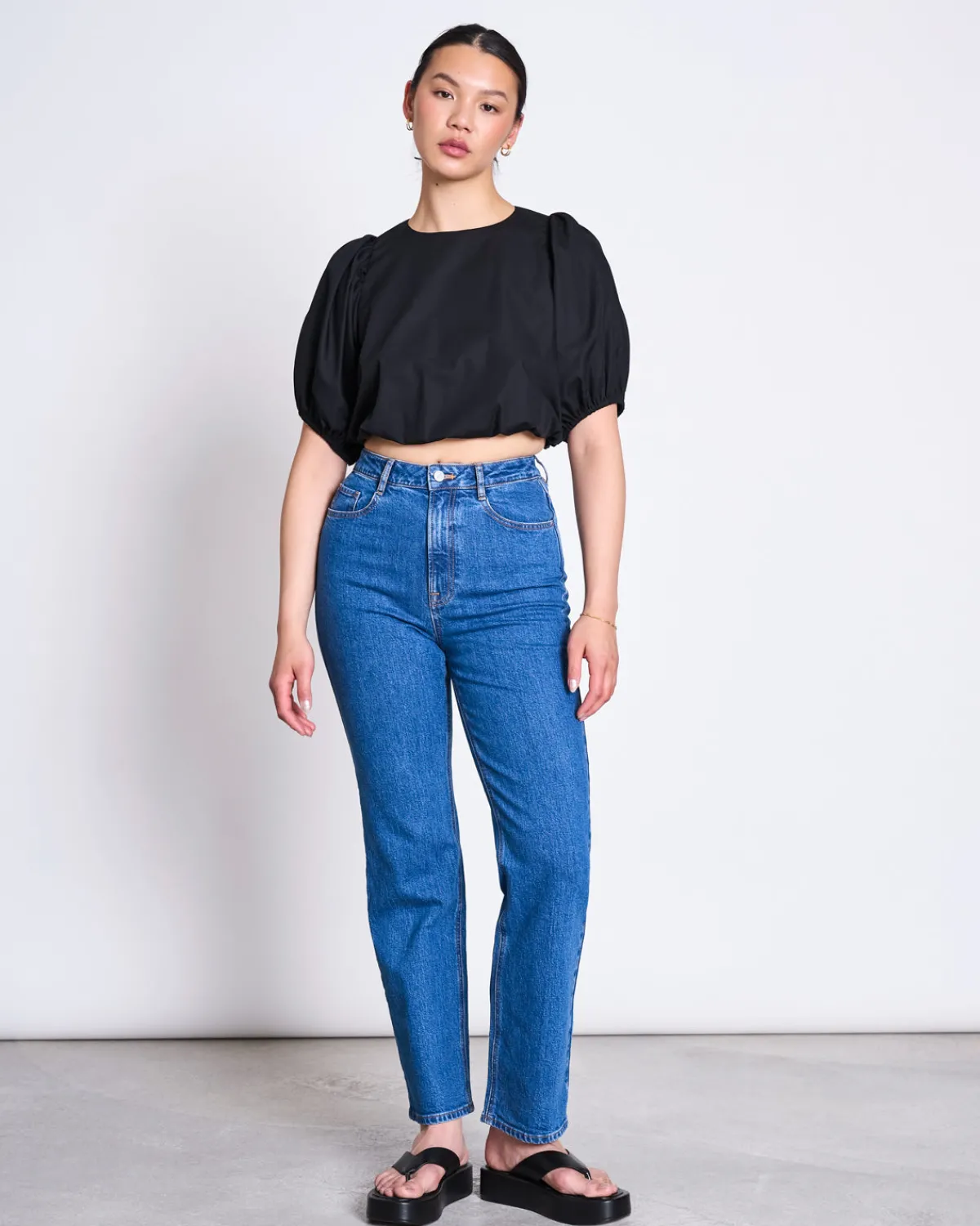 Clearance JAN 'N JUNE BLOUSE LAIDE BLACK