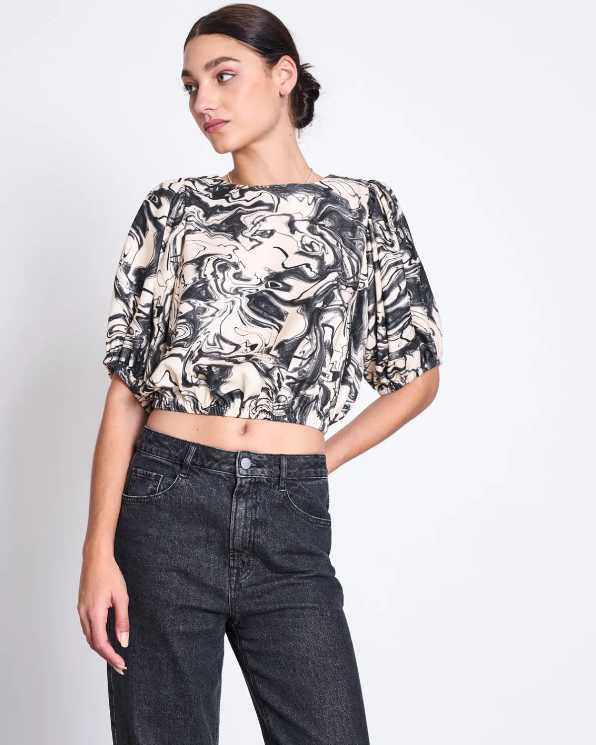 Fashion JAN 'N JUNE BLOUSE SKYE INK PRINT