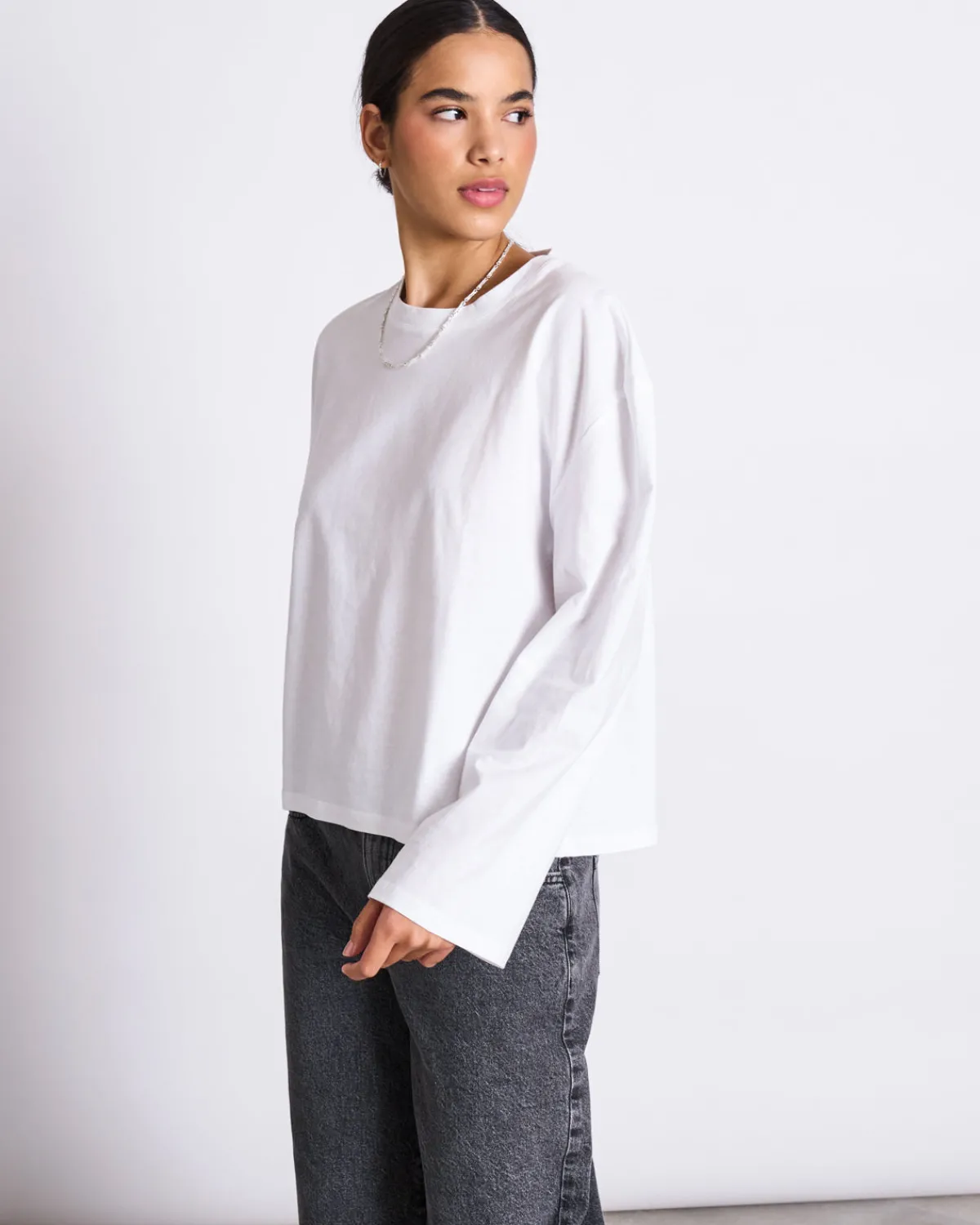 Cheap JAN 'N JUNE BOXY LONGSLEEVE ANKIRA WHITE