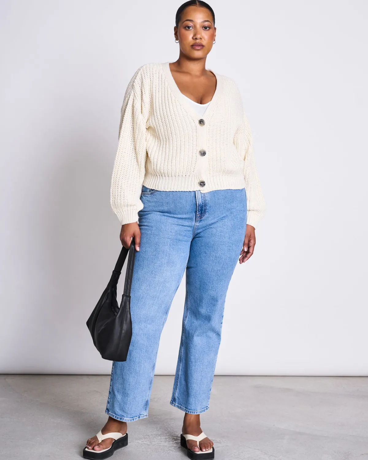 Online JAN 'N JUNE CHUNKY CARDIGAN LENA OFFWHITE GOTS