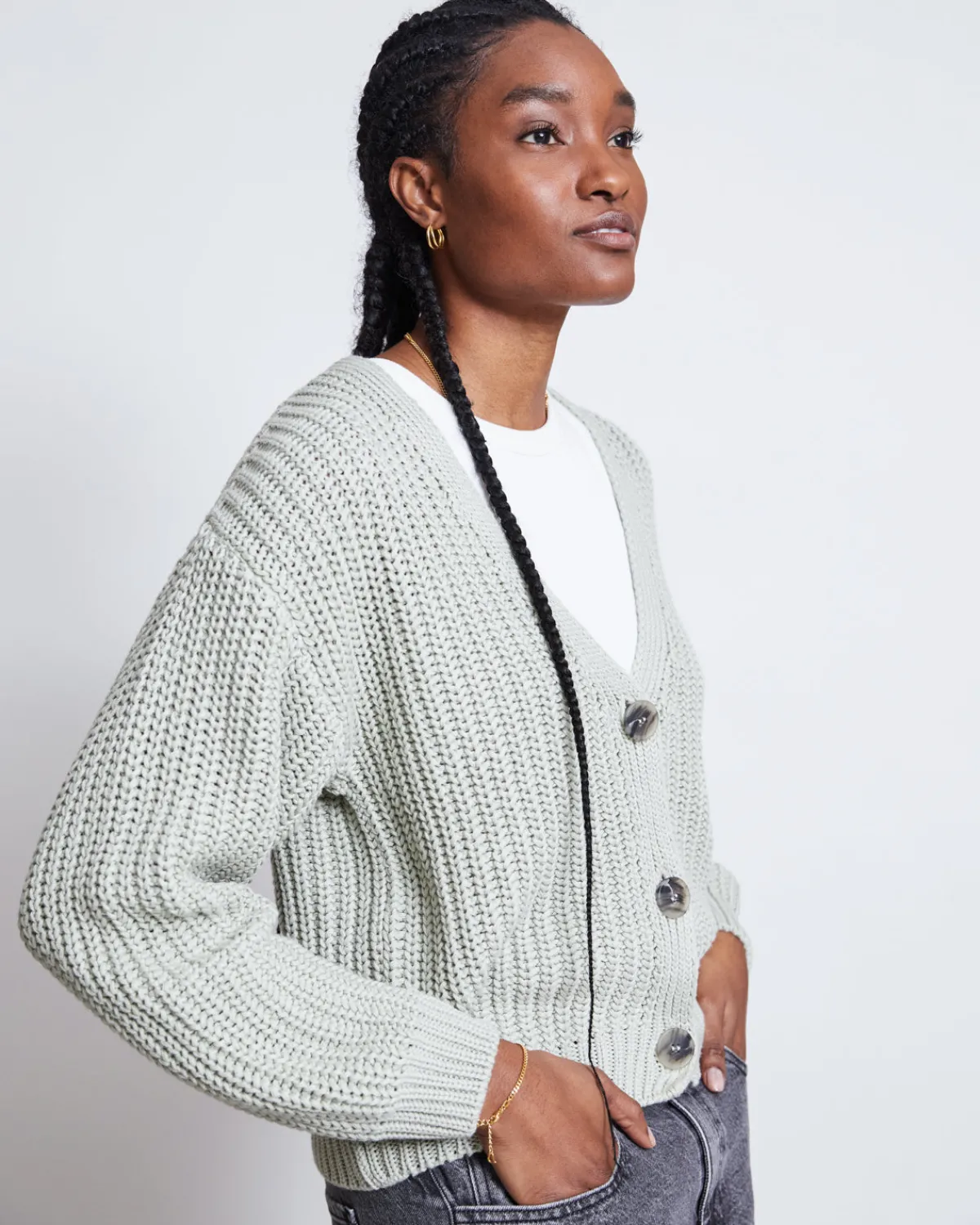 Best JAN 'N JUNE CHUNKY CARDIGAN LENA VINTAGE LACE GOTS