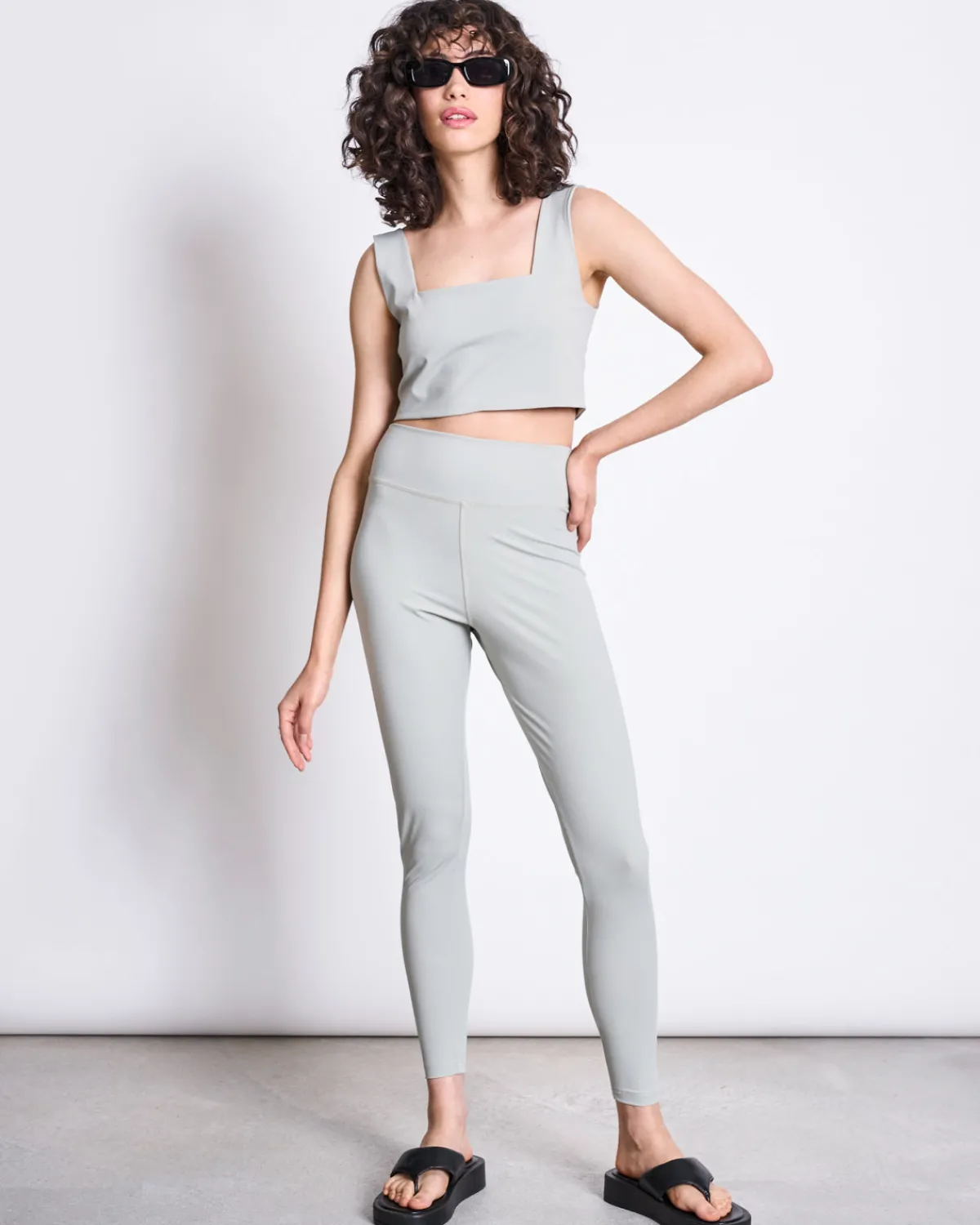 Flash Sale JAN 'N JUNE CROP TOP CANCUN GLACIAL GREEN