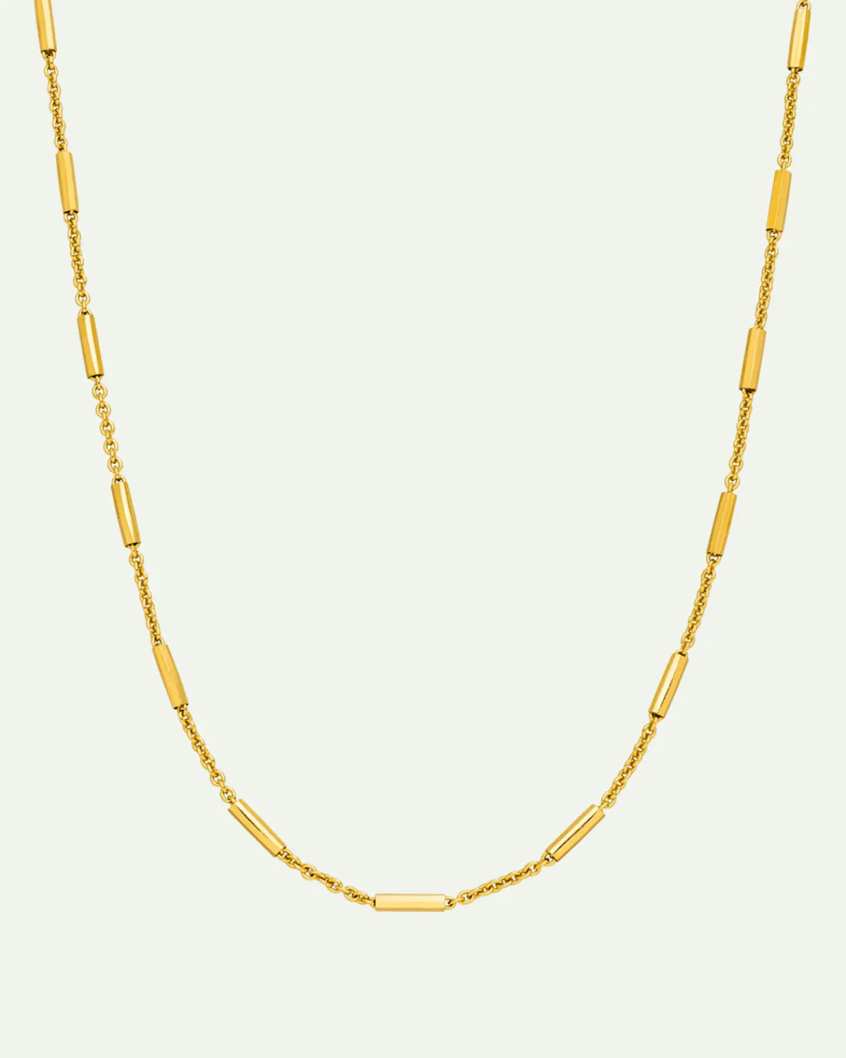 Shop JAN 'N JUNE DEAR DARLING BERLIN DELICATE NECKLACE WITH FINE BARS GOLD