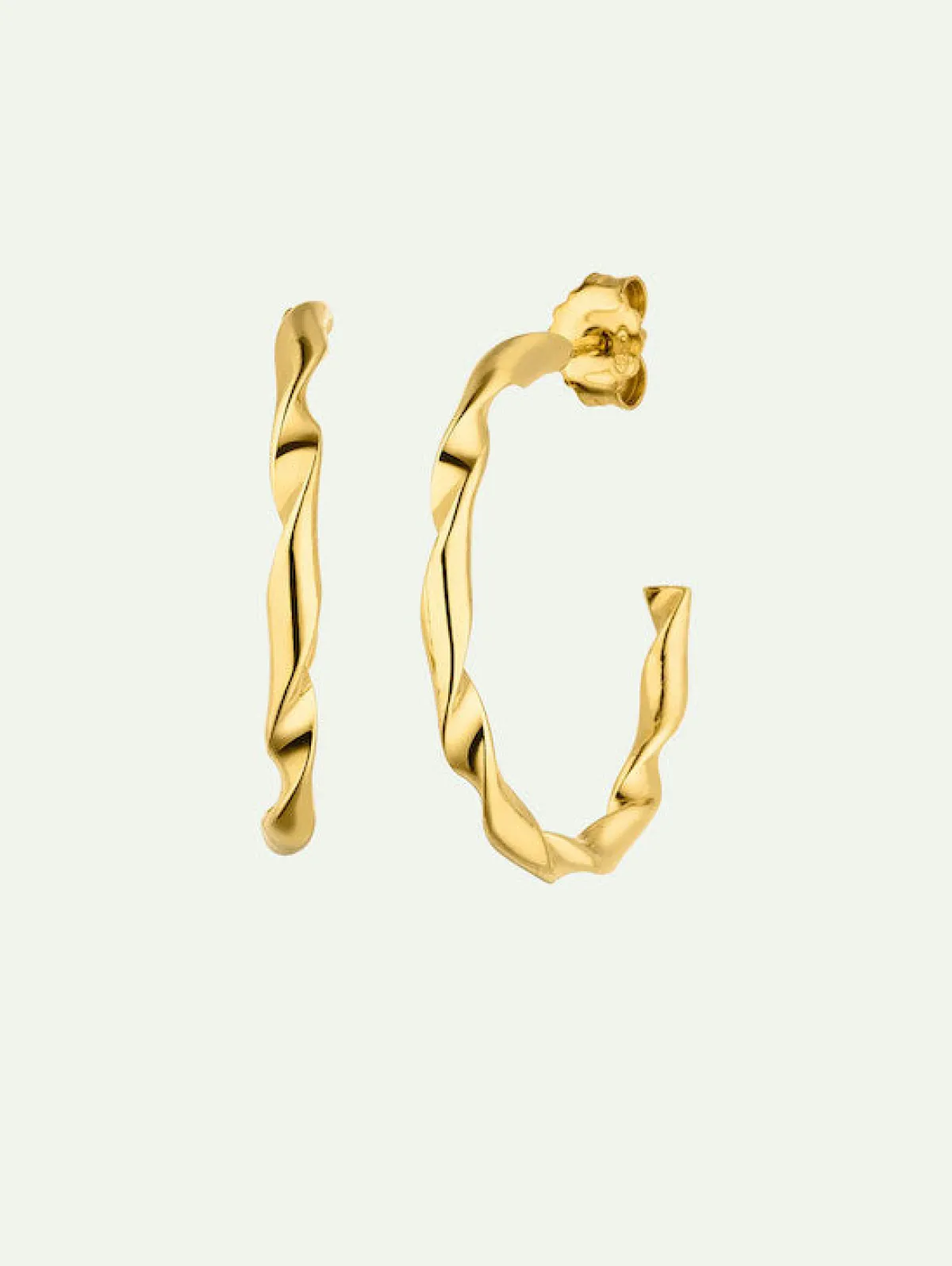 Discount JAN 'N JUNE DEAR DARLING BERLIN ELEGANT HOOP EARRINGS GOLD