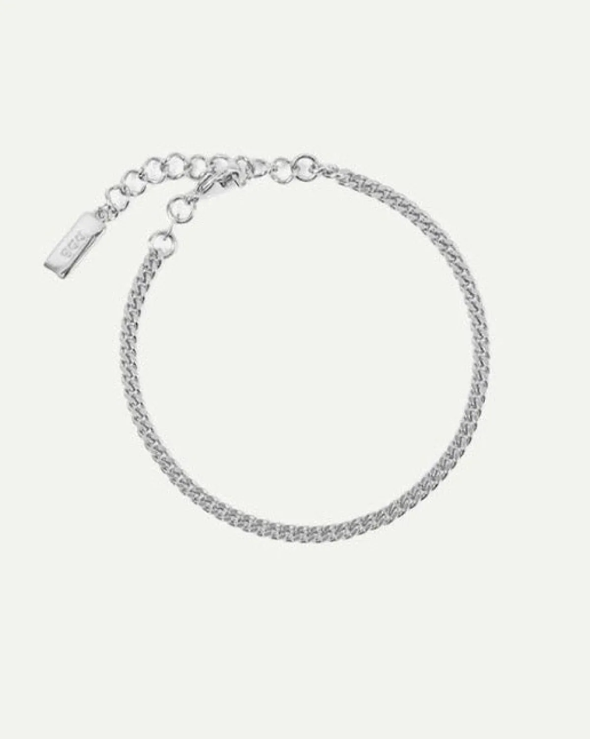 Best JAN 'N JUNE DEAR DARLING BERLIN FINE CURB CHAIN BRACELET SILVER