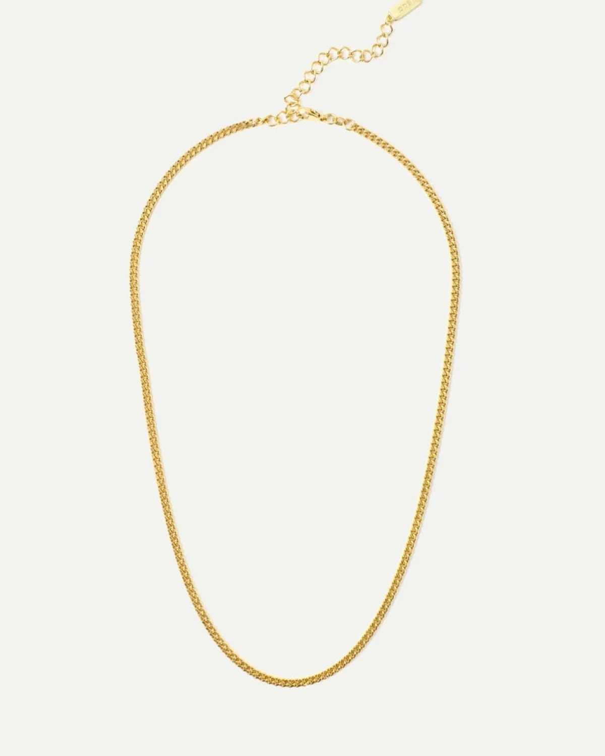 Best Sale JAN 'N JUNE DEAR DARLING BERLIN FINE CURB CHAIN NECKLACE GOLD