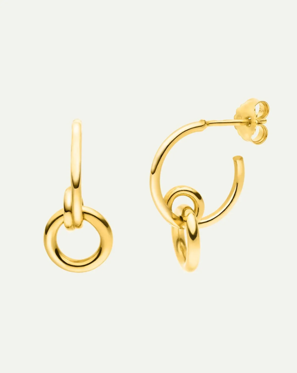 Best JAN 'N JUNE DEAR DARLING BERLIN HOOP EARRINGS HARLOW GOLD