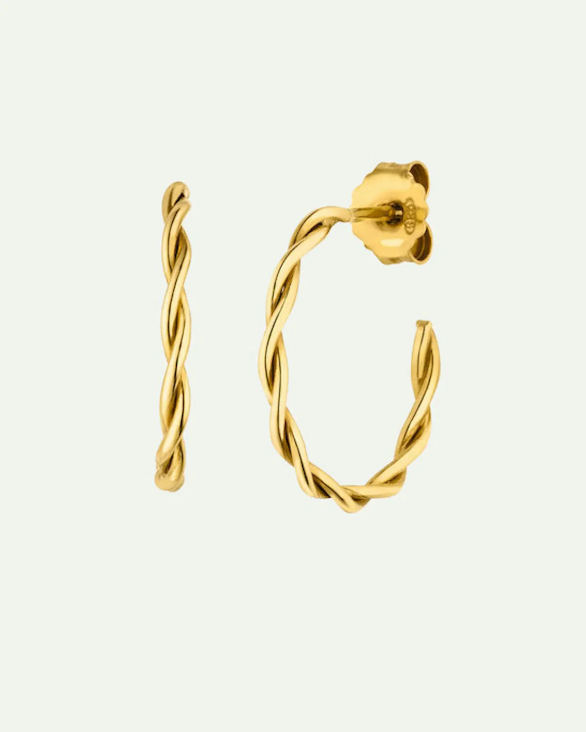 Online JAN 'N JUNE DEAR DARLING BERLIN TWISTED HOOP EARRINGS GOLD