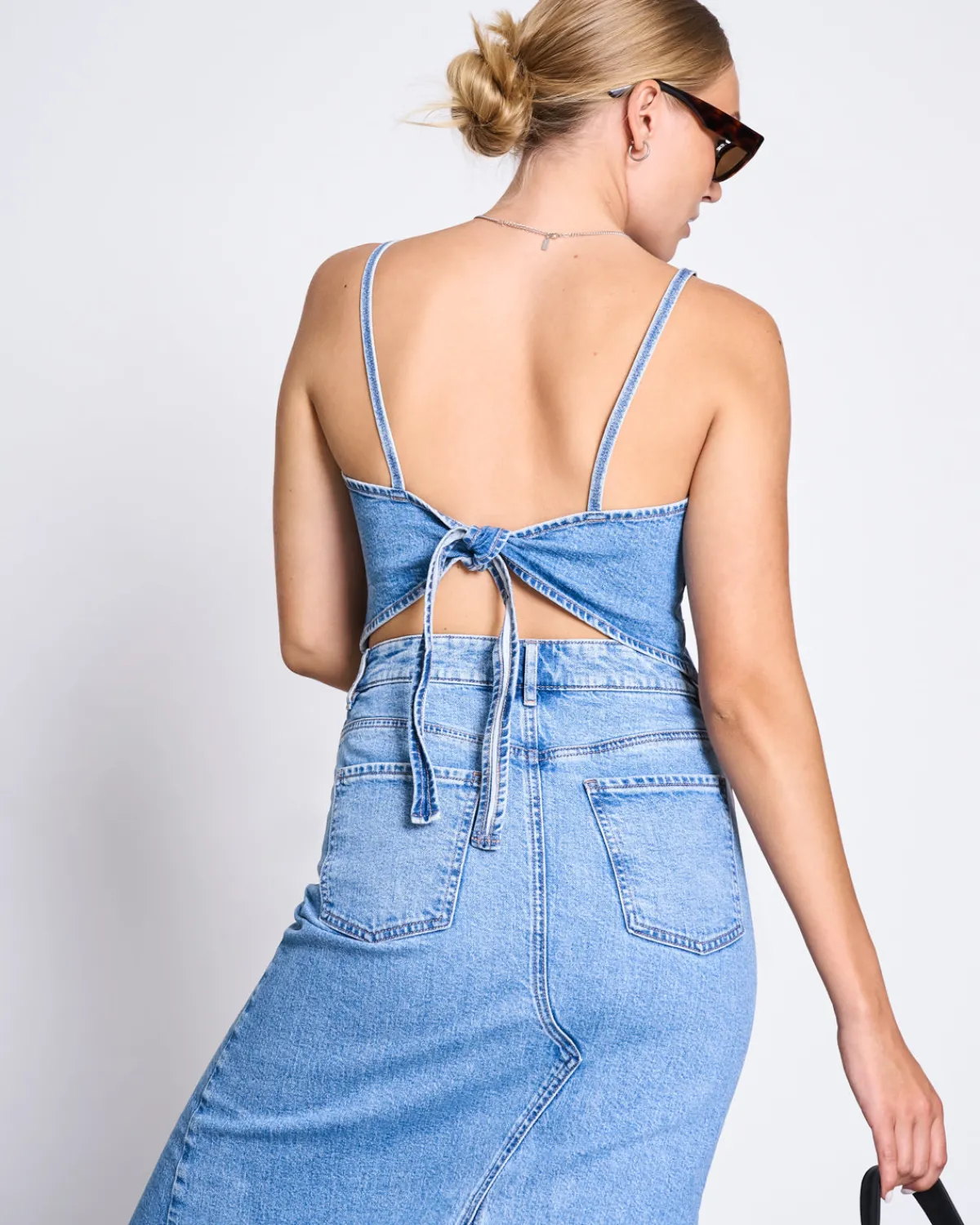 Cheap JAN 'N JUNE DENIM TOP SERA LIGHT BLUE