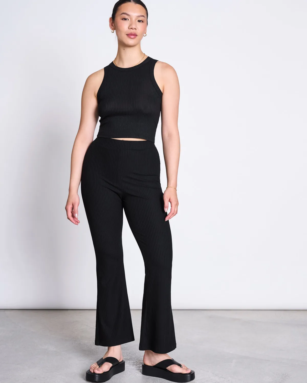 Fashion JAN 'N JUNE FLARED PANTS COVE BLACK