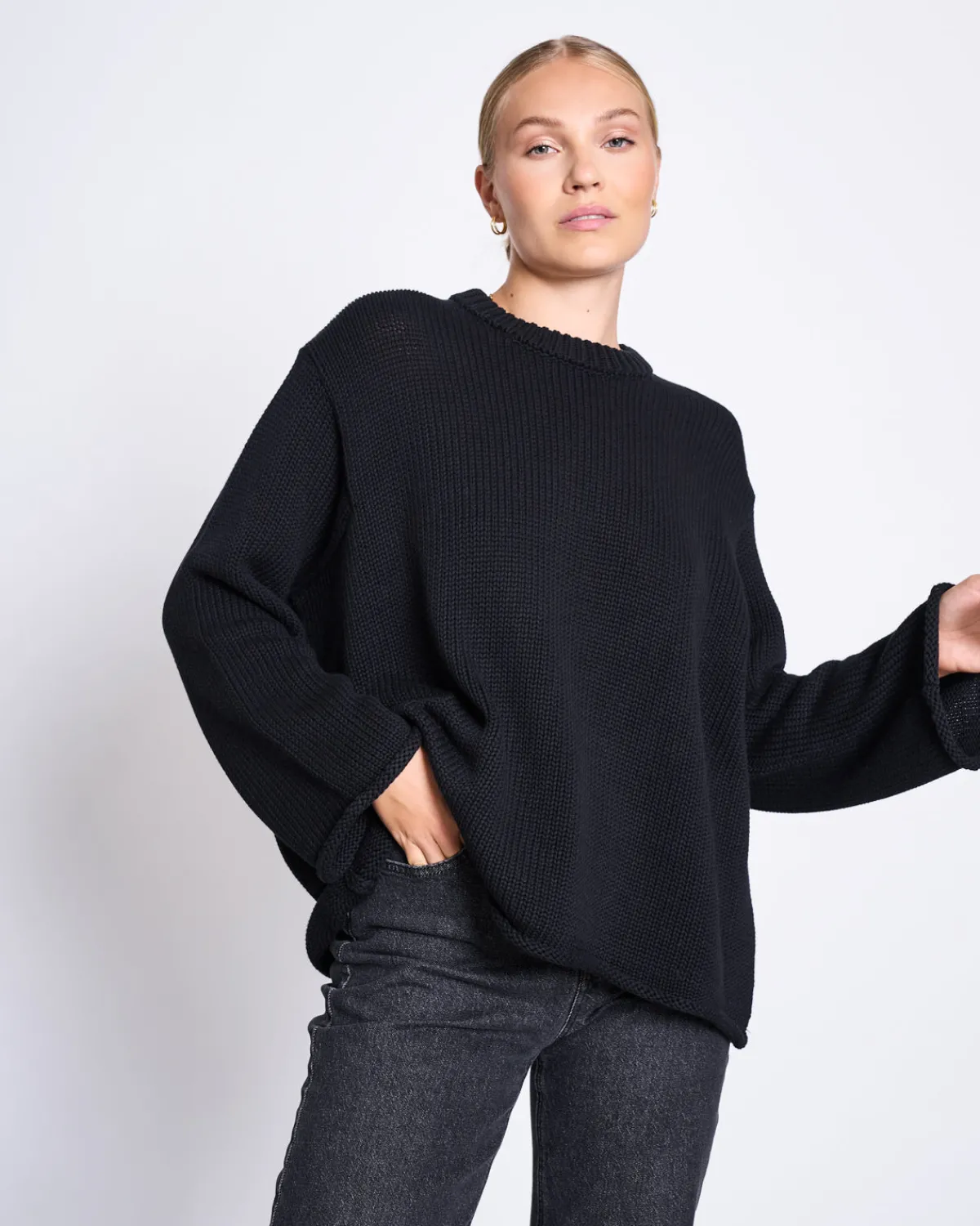 Flash Sale JAN 'N JUNE JUMPER SONA BLACK GOTS