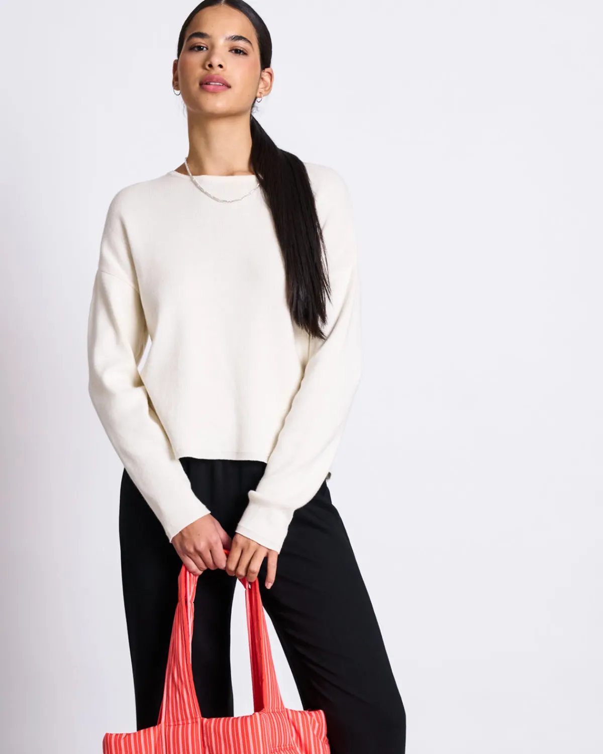 New JAN 'N JUNE LIGHT KNIT JUMPER WILLIAMSBURG OFFWHITE GOTS