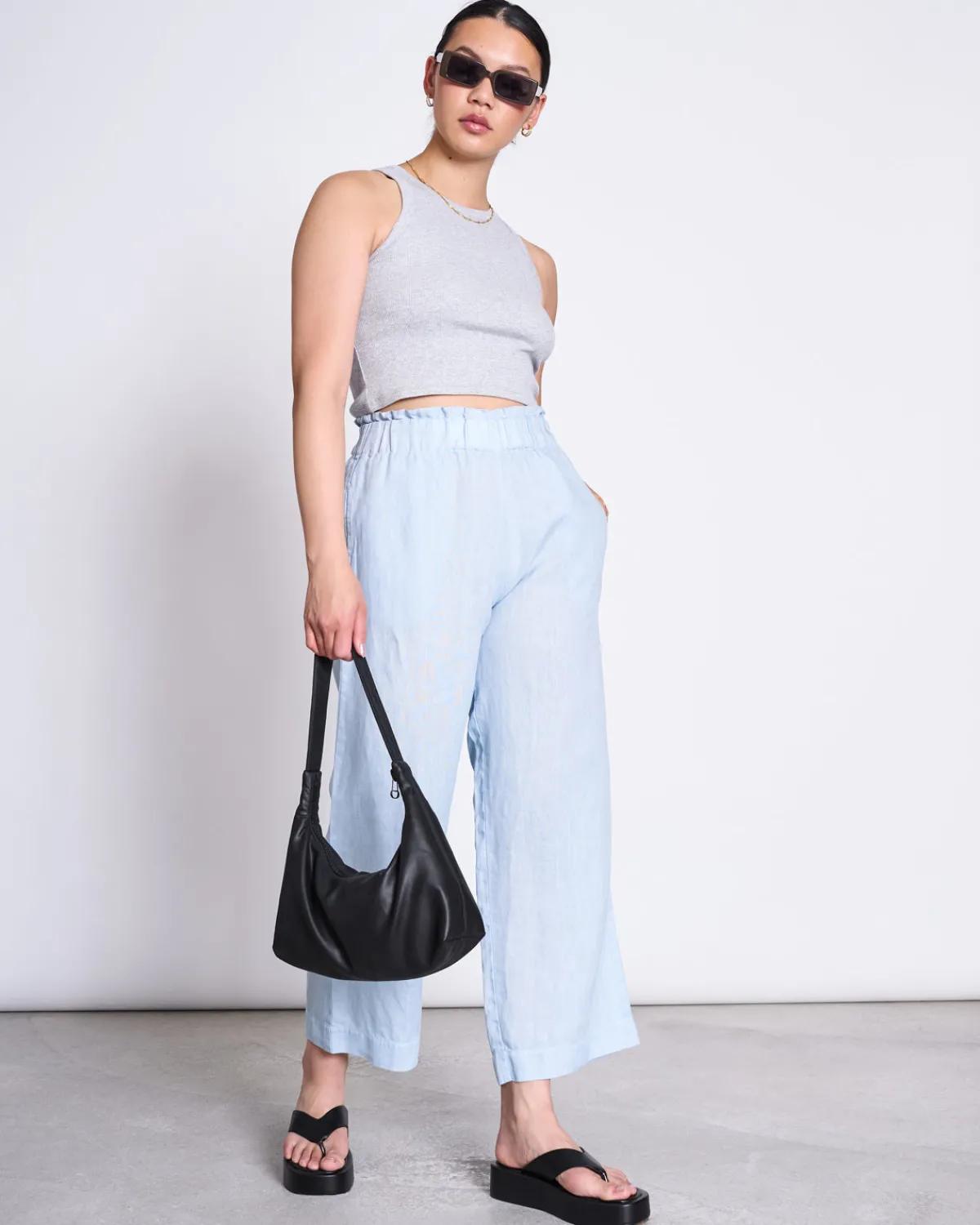 Outlet JAN 'N JUNE LINEN PANTS BEVEREN SKY BLUE