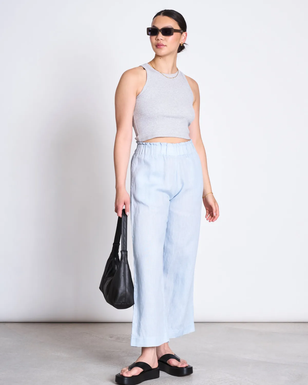 Outlet JAN 'N JUNE LINEN PANTS BEVEREN SKY BLUE