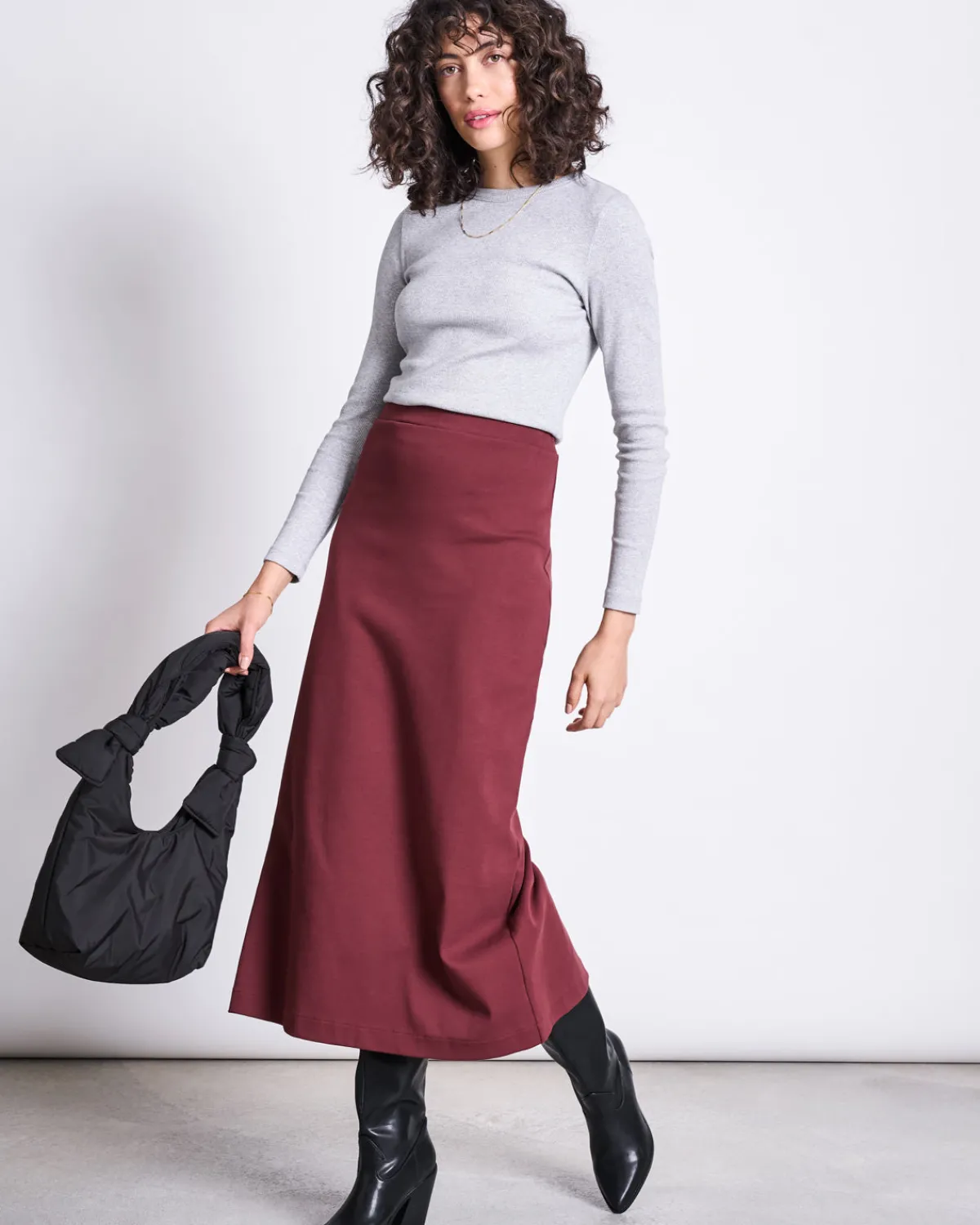 Hot JAN 'N JUNE MAXI SKIRT BURNITA INTENSE RUST GOTS