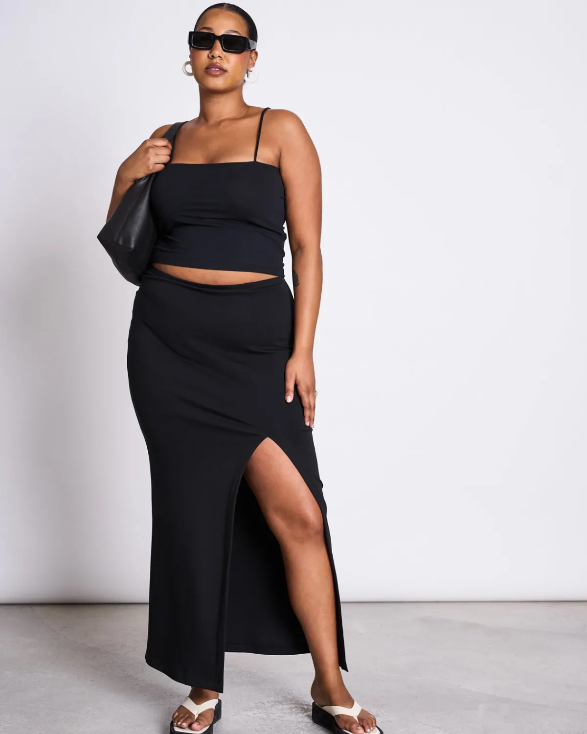 Store JAN 'N JUNE MAXI SKIRT LUSTA BLACK