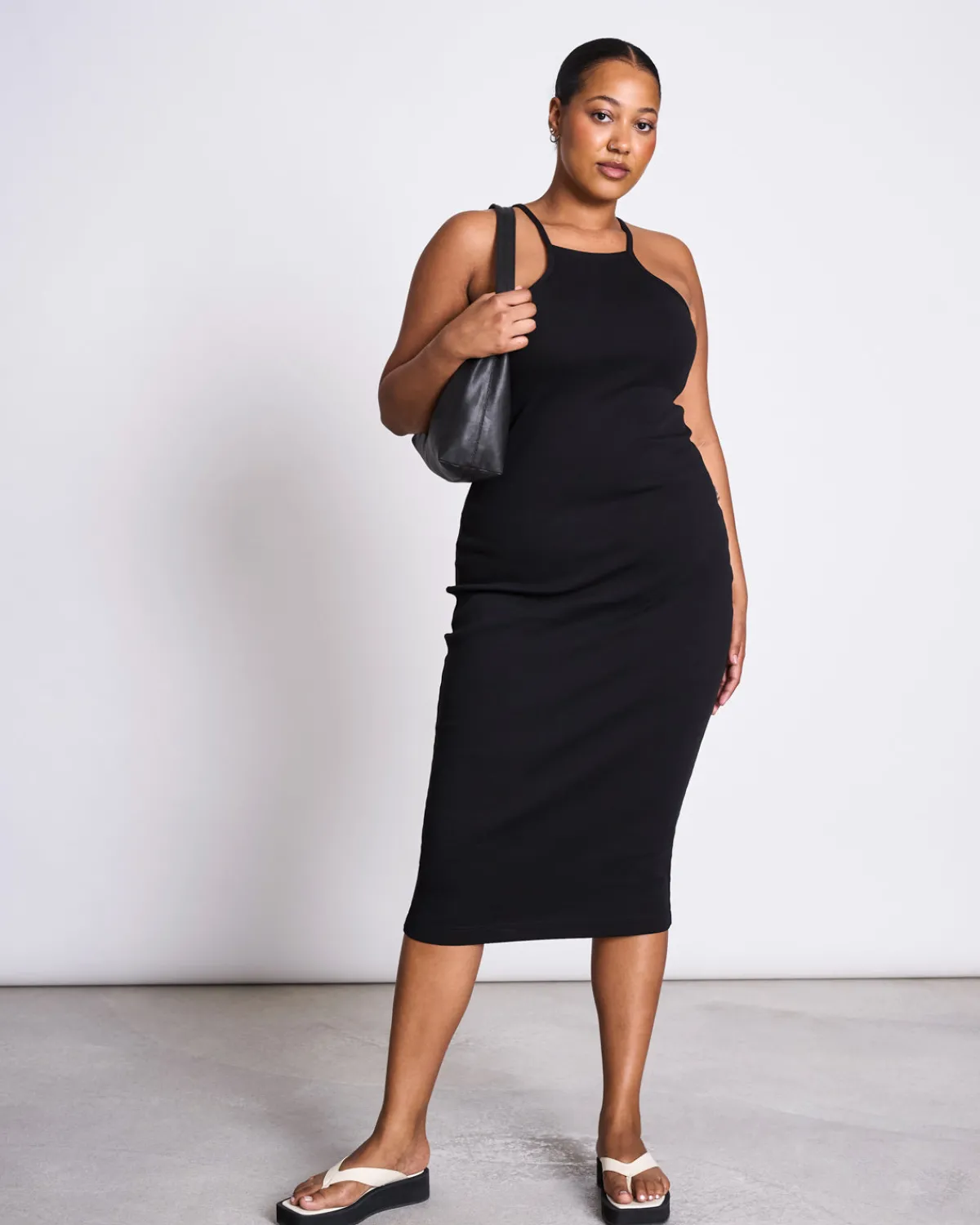 Cheap JAN 'N JUNE MIDI DRESS ELITA BLACK