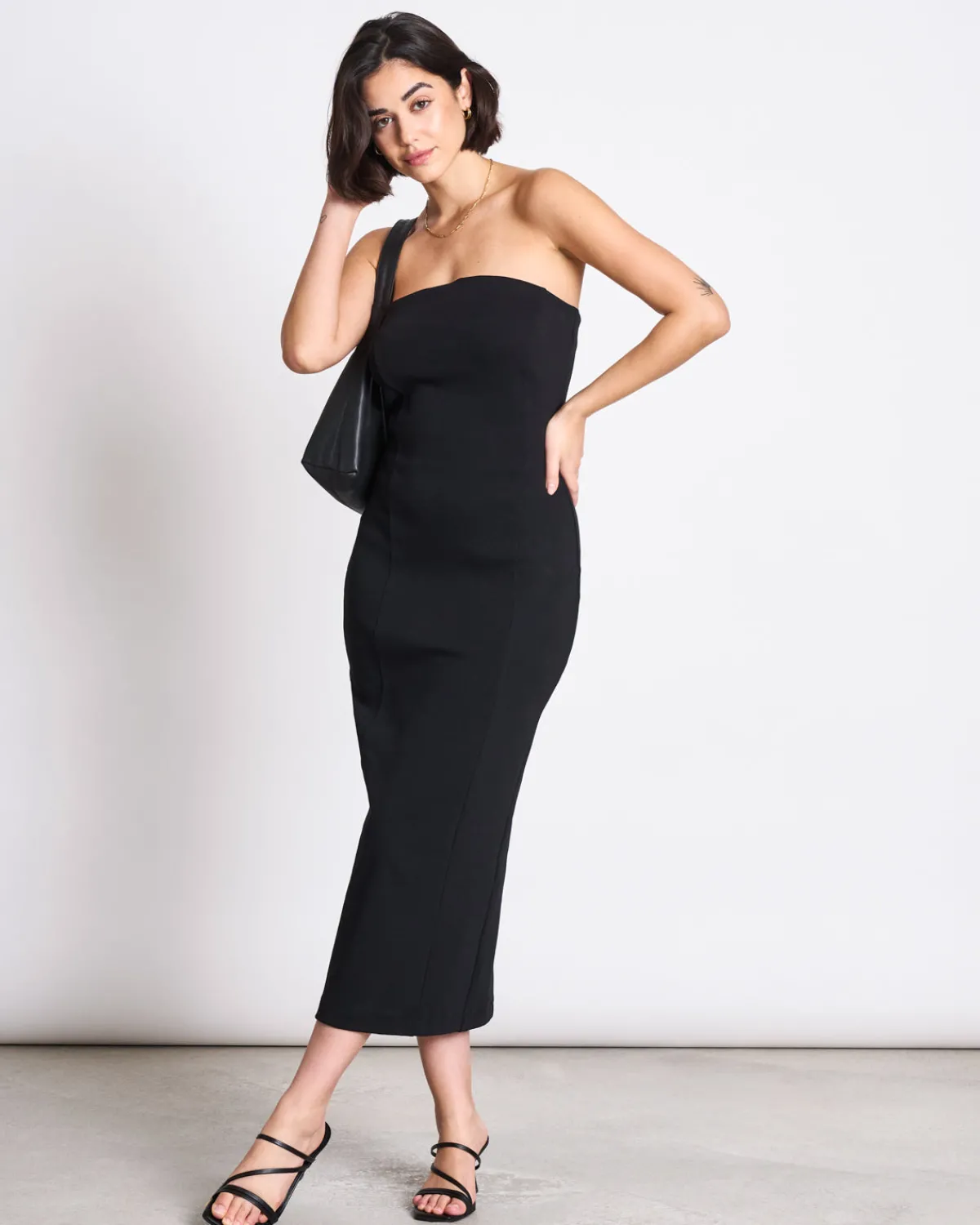 Best JAN 'N JUNE MIDI TUBE DRESS SUMU BLACK GOTS