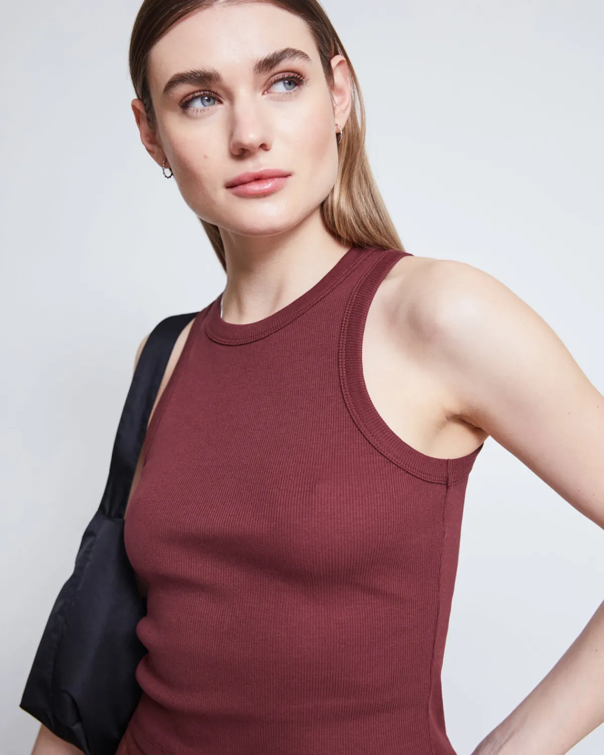 New JAN 'N JUNE ORGANIC COTTON TANK TOP PORTO INTENSE RUST GOTS