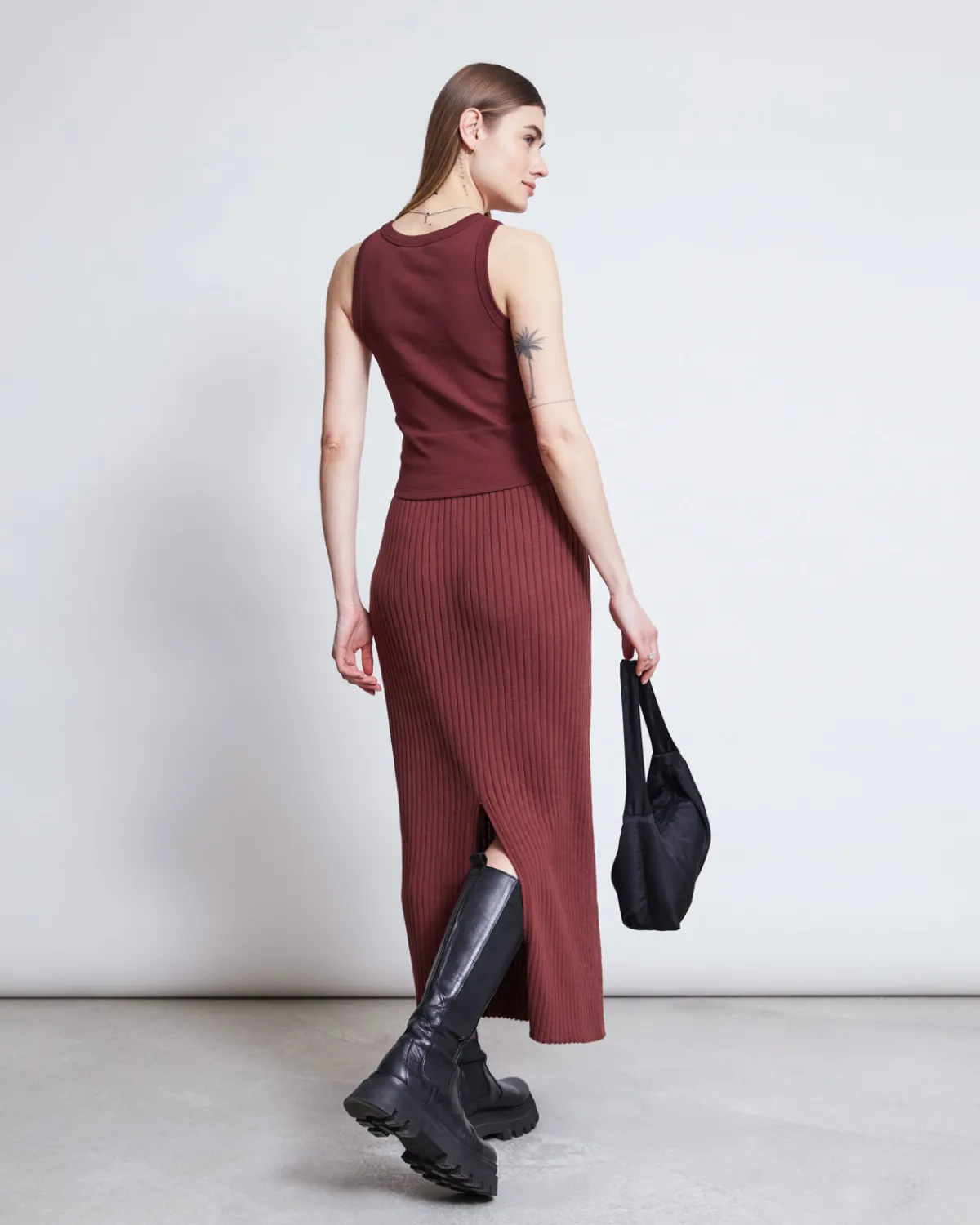 New JAN 'N JUNE ORGANIC COTTON TANK TOP PORTO INTENSE RUST GOTS