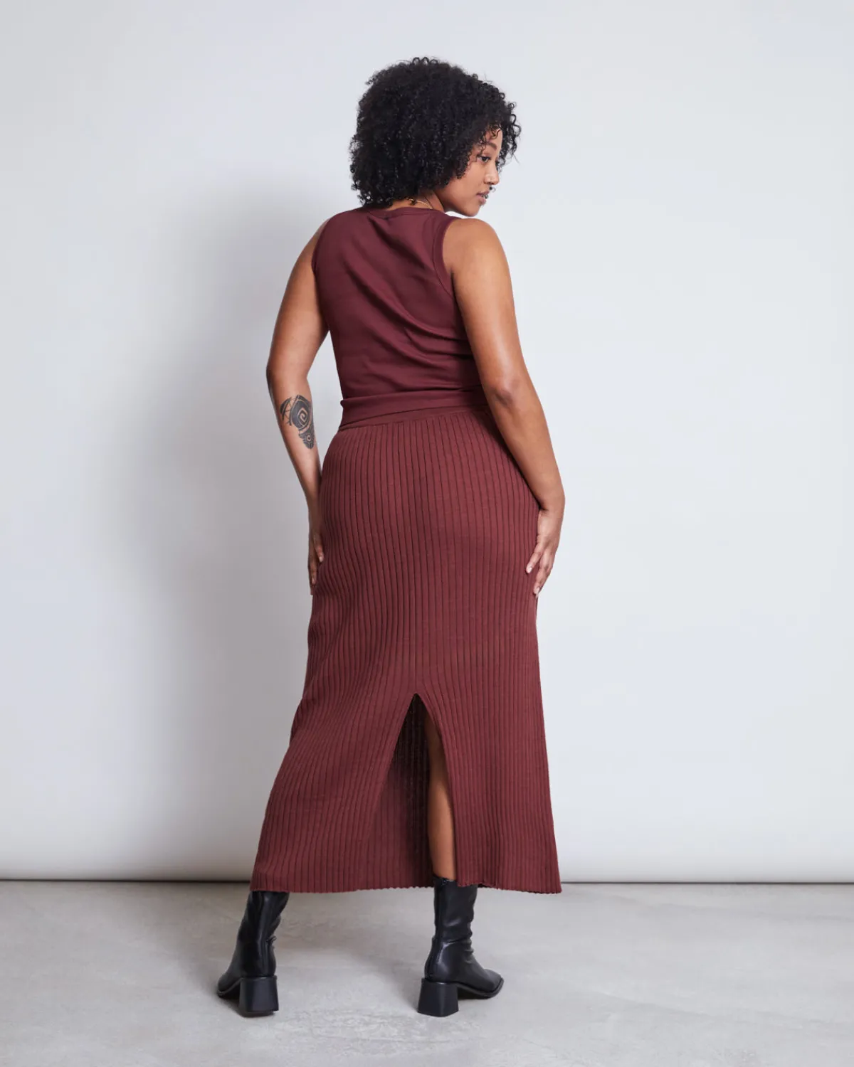 New JAN 'N JUNE ORGANIC COTTON TANK TOP PORTO INTENSE RUST GOTS