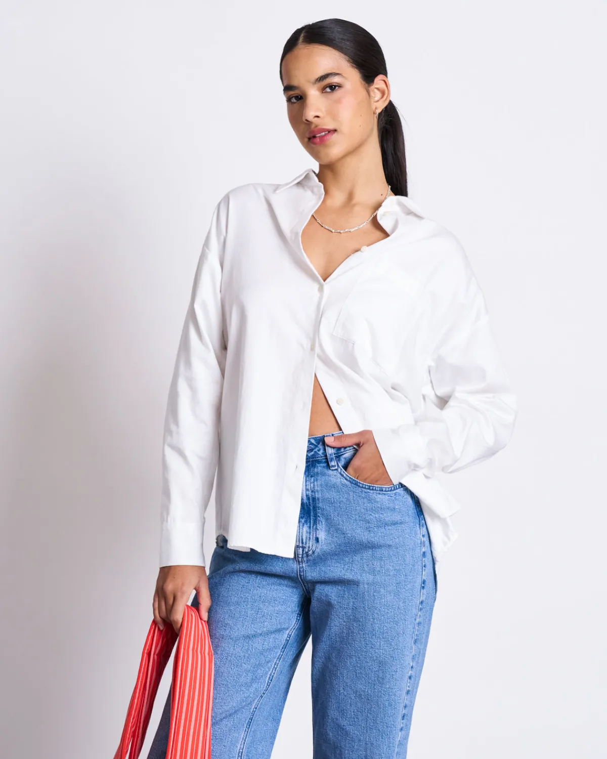 New JAN 'N JUNE OVERSIZED SHIRT MAMRO WHITE