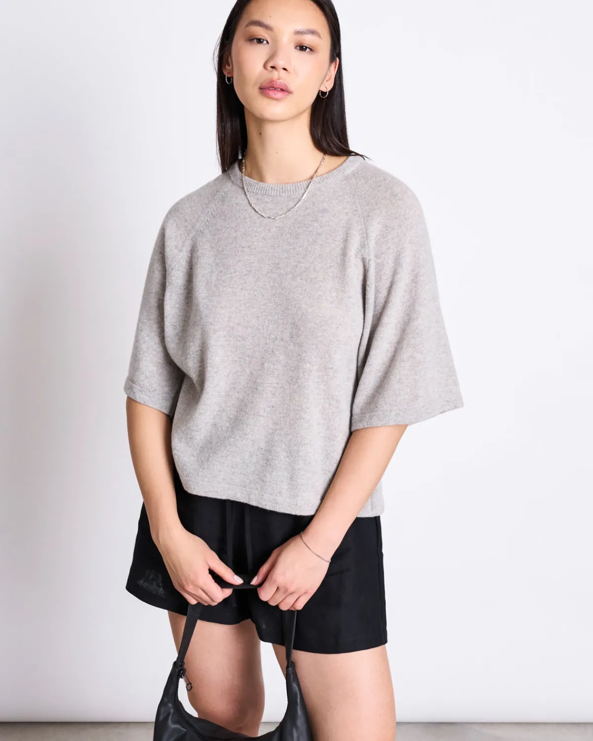 Cheap JAN 'N JUNE REC. WOOL KNIT T-SHIRT FRYD LIGHT GREY