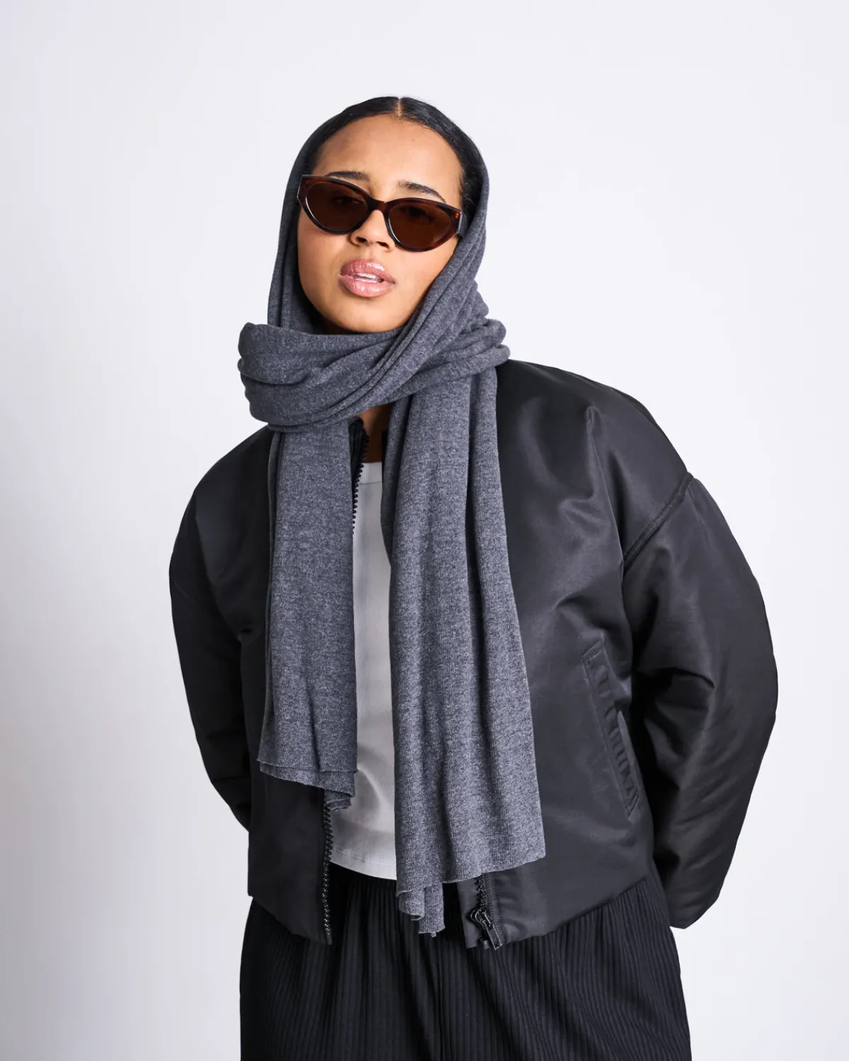 Outlet JAN 'N JUNE SCARF ROSS DARK GREY