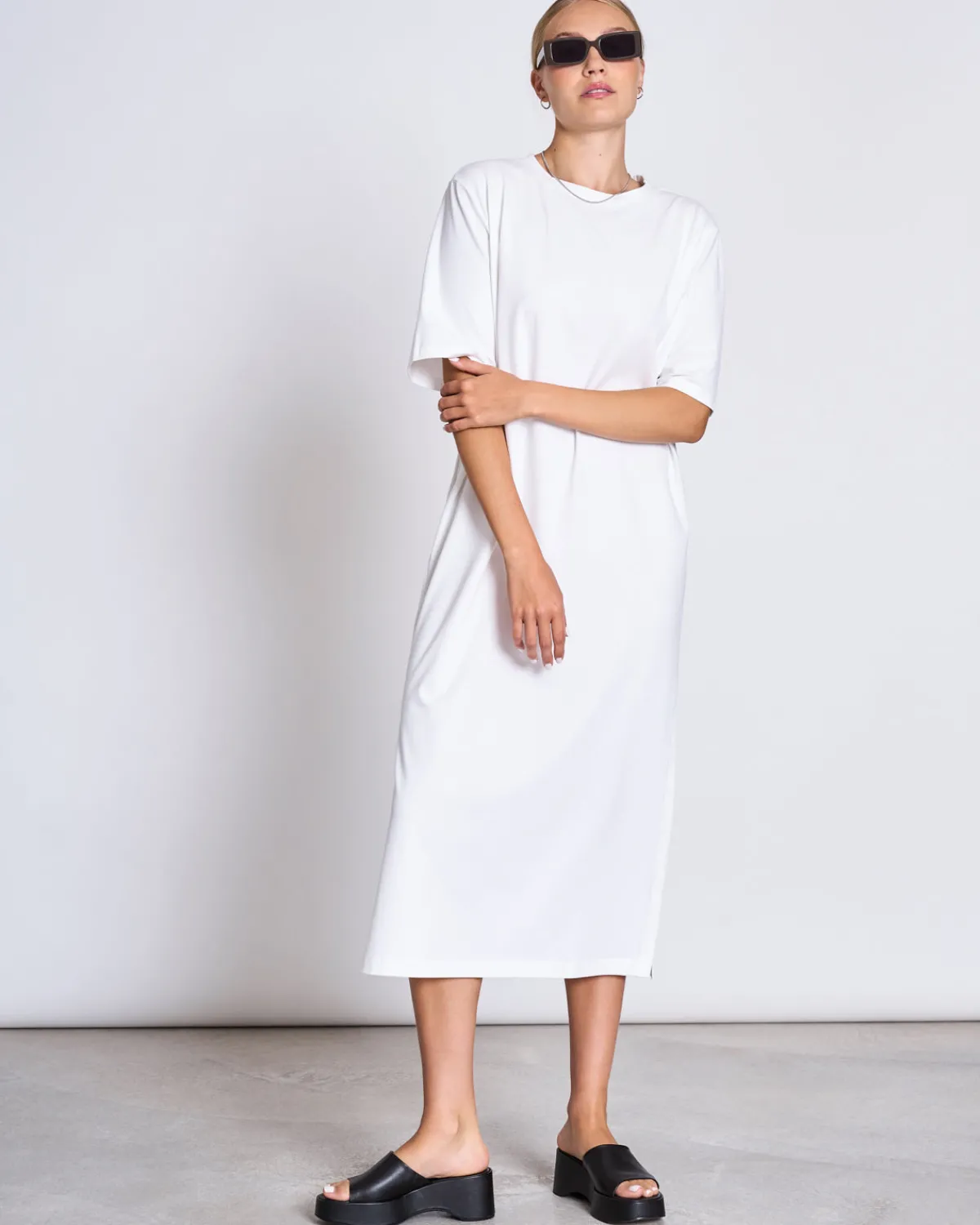 Fashion JAN 'N JUNE SHIRT DRESS CROVIE WHITE GOTS