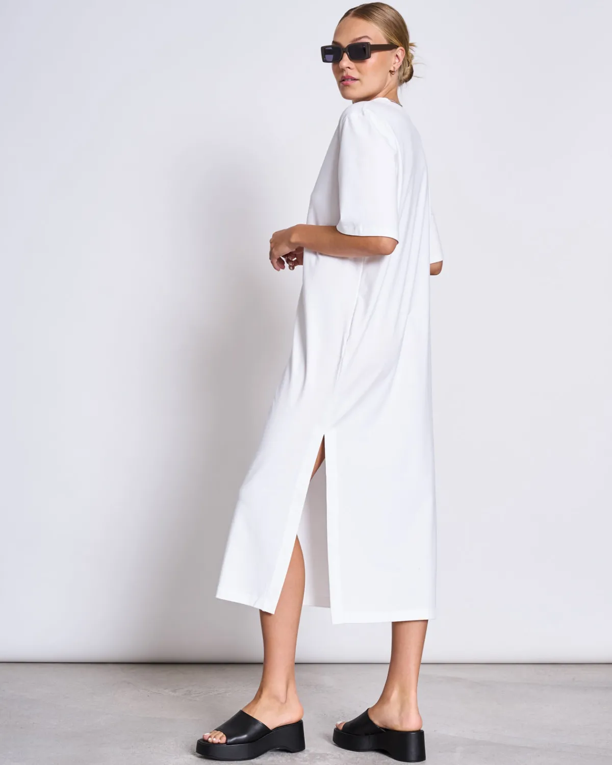 Fashion JAN 'N JUNE SHIRT DRESS CROVIE WHITE GOTS