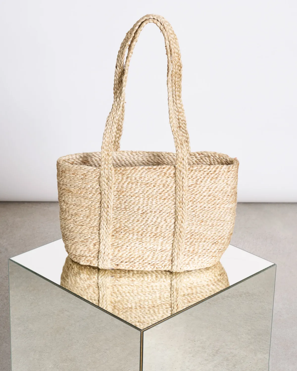 Flash Sale JAN 'N JUNE SHOPPING BASKET JUTE LONG HANDLE