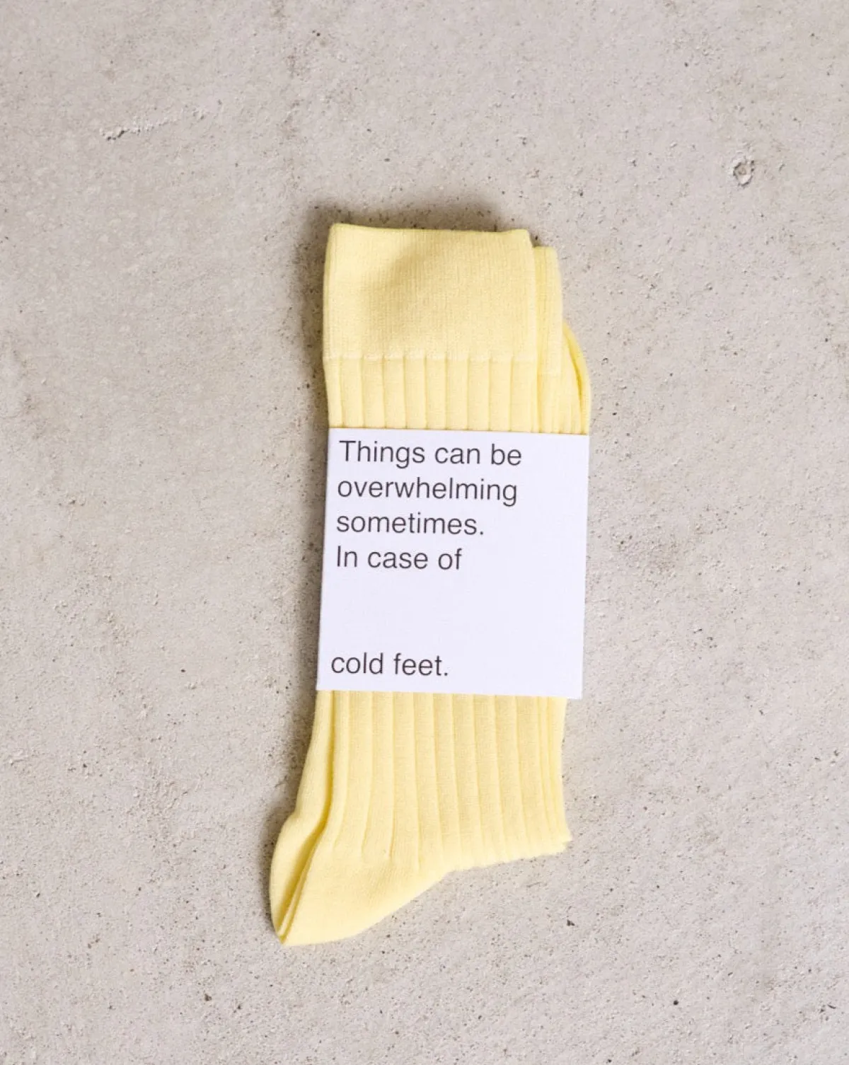 Sale JAN 'N JUNE SOCKS FADED LEMON