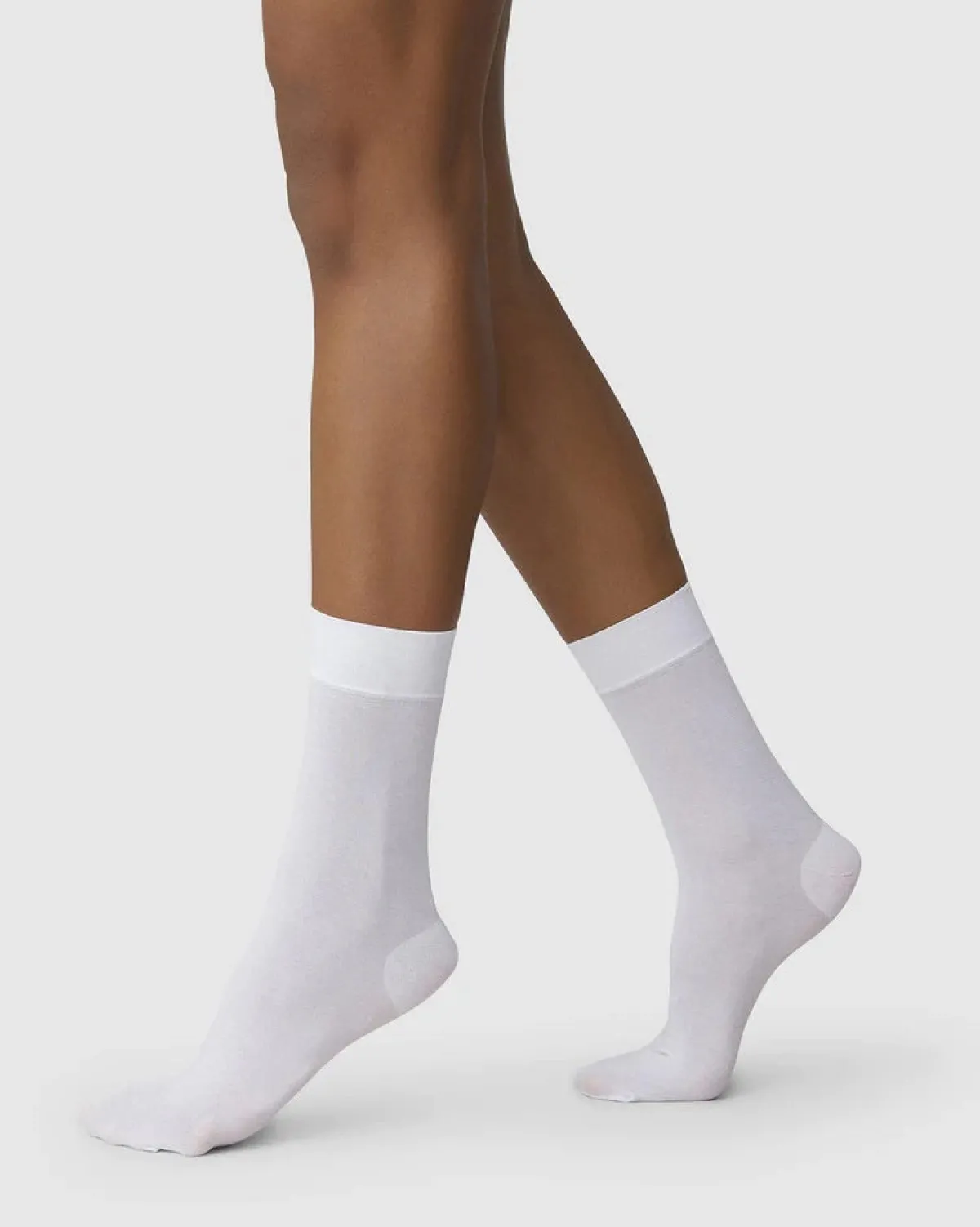 Clearance JAN 'N JUNE SWEDISH STOCKINGS SOCKS THEA 2-PACK WHITE