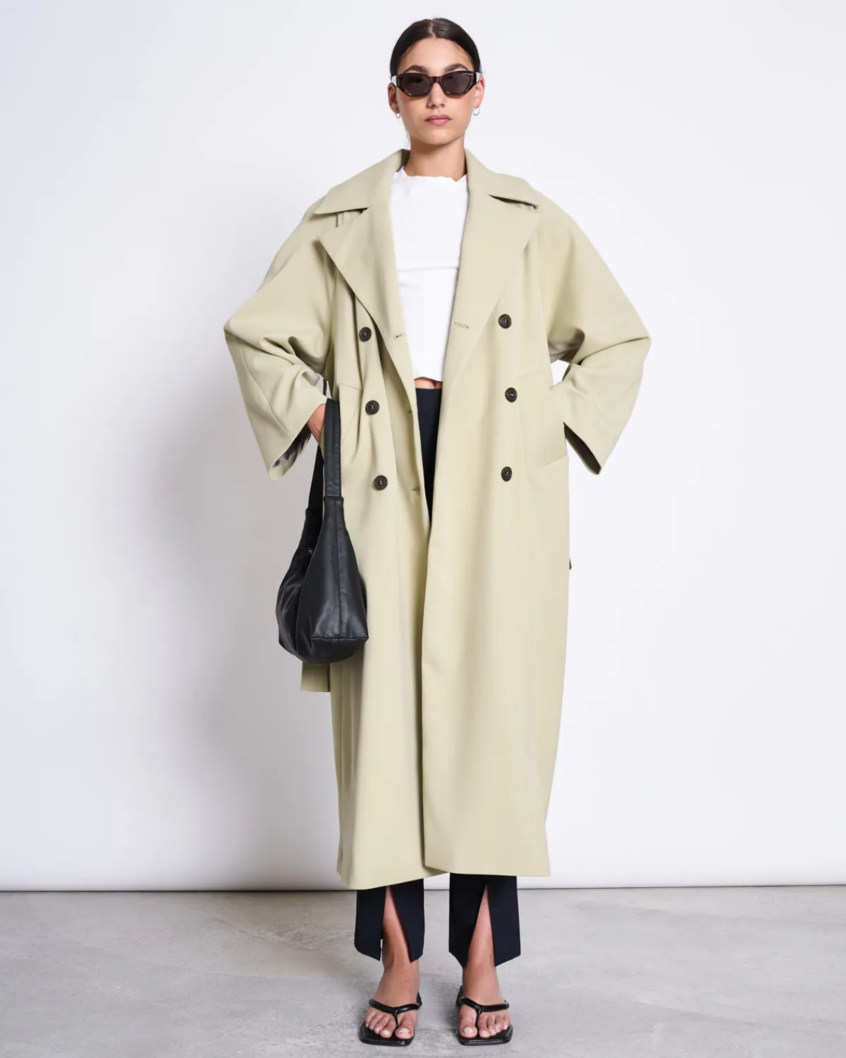 Hot JAN 'N JUNE TRENCHCOAT TORE PISTACHIO