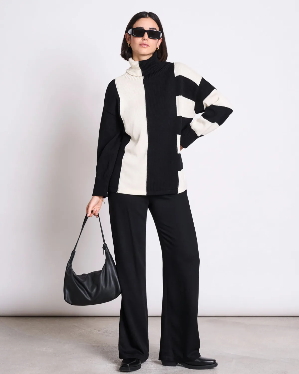 New JAN 'N JUNE TURTLENECK ALTIN OFFWHITE/BLACK GOTS