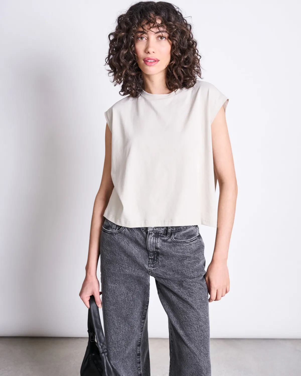 Hot JAN 'N JUNE WIDE LEG JEANS SUNNY LIGHT GREY