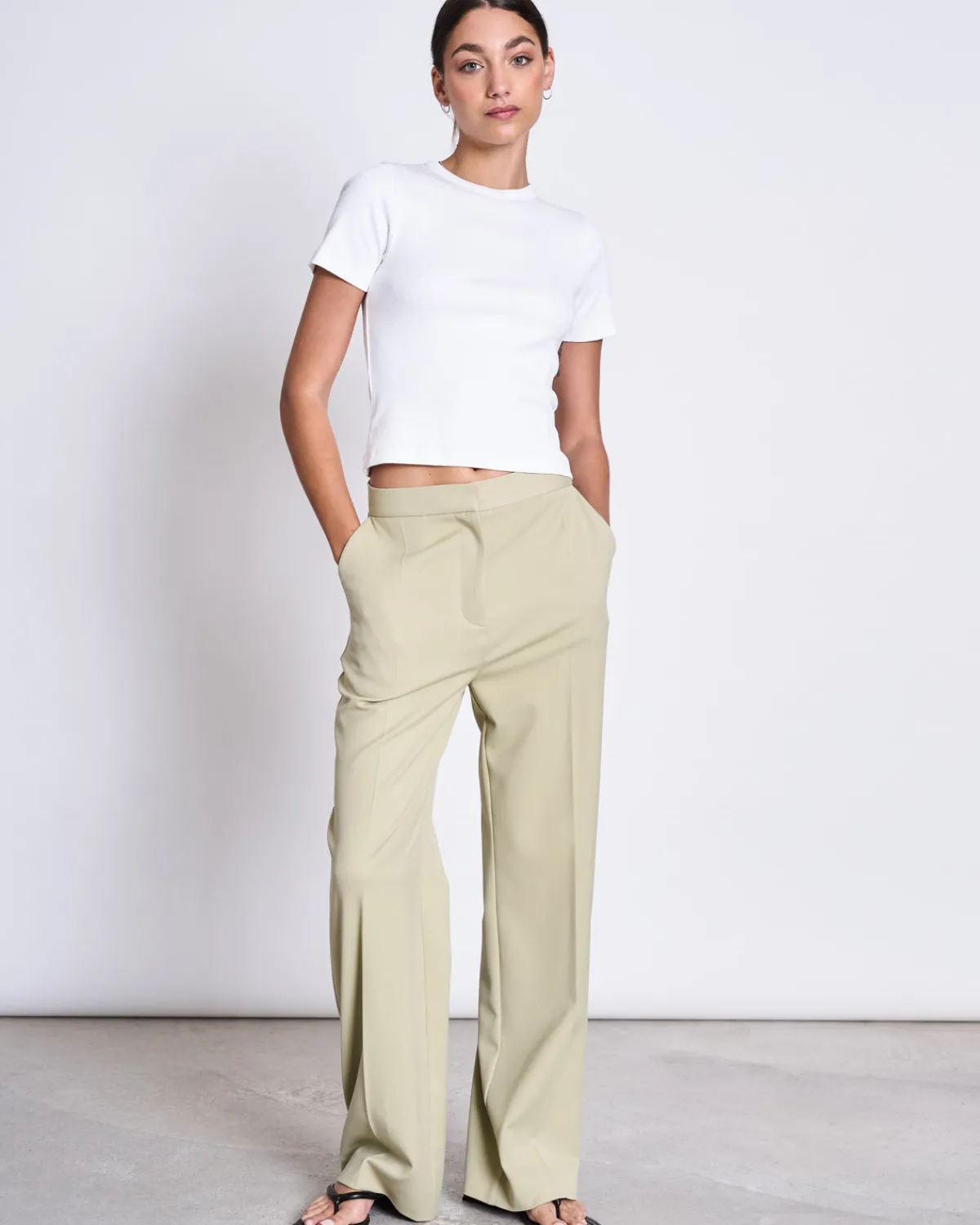 Fashion JAN 'N JUNE WIDE PANTS CORALIA PISTACHIO