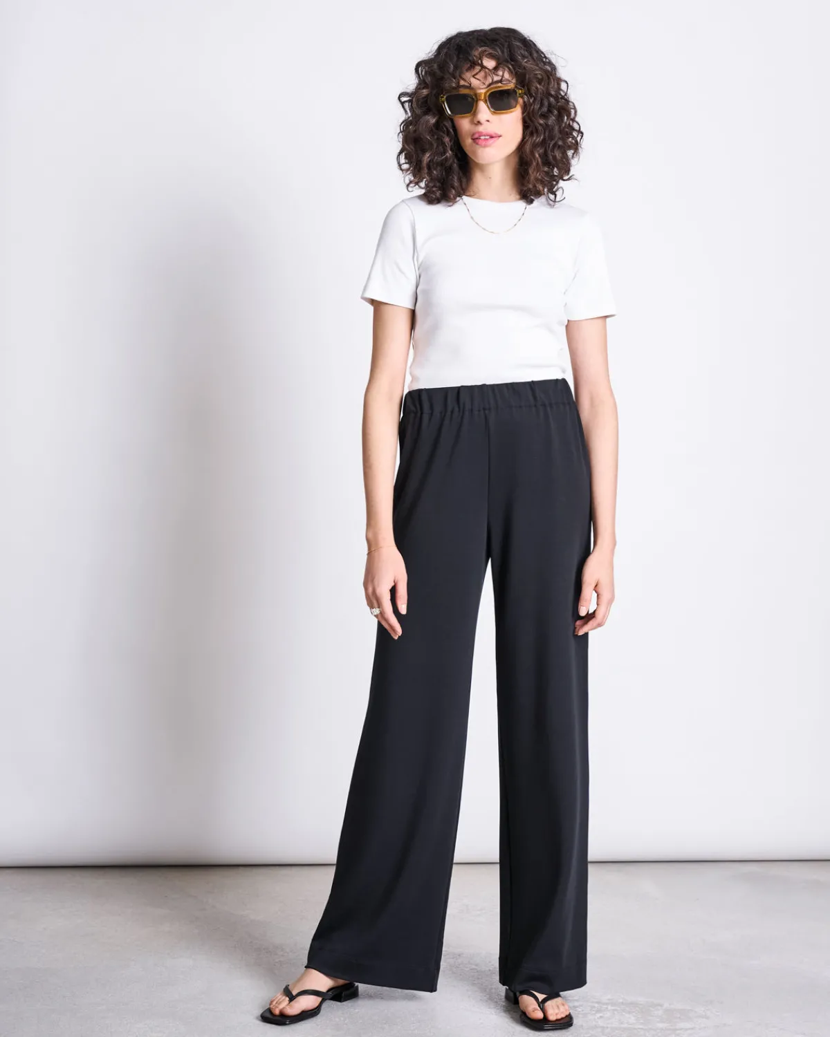 Hot JAN 'N JUNE WIDE PANTS KISO BLACK