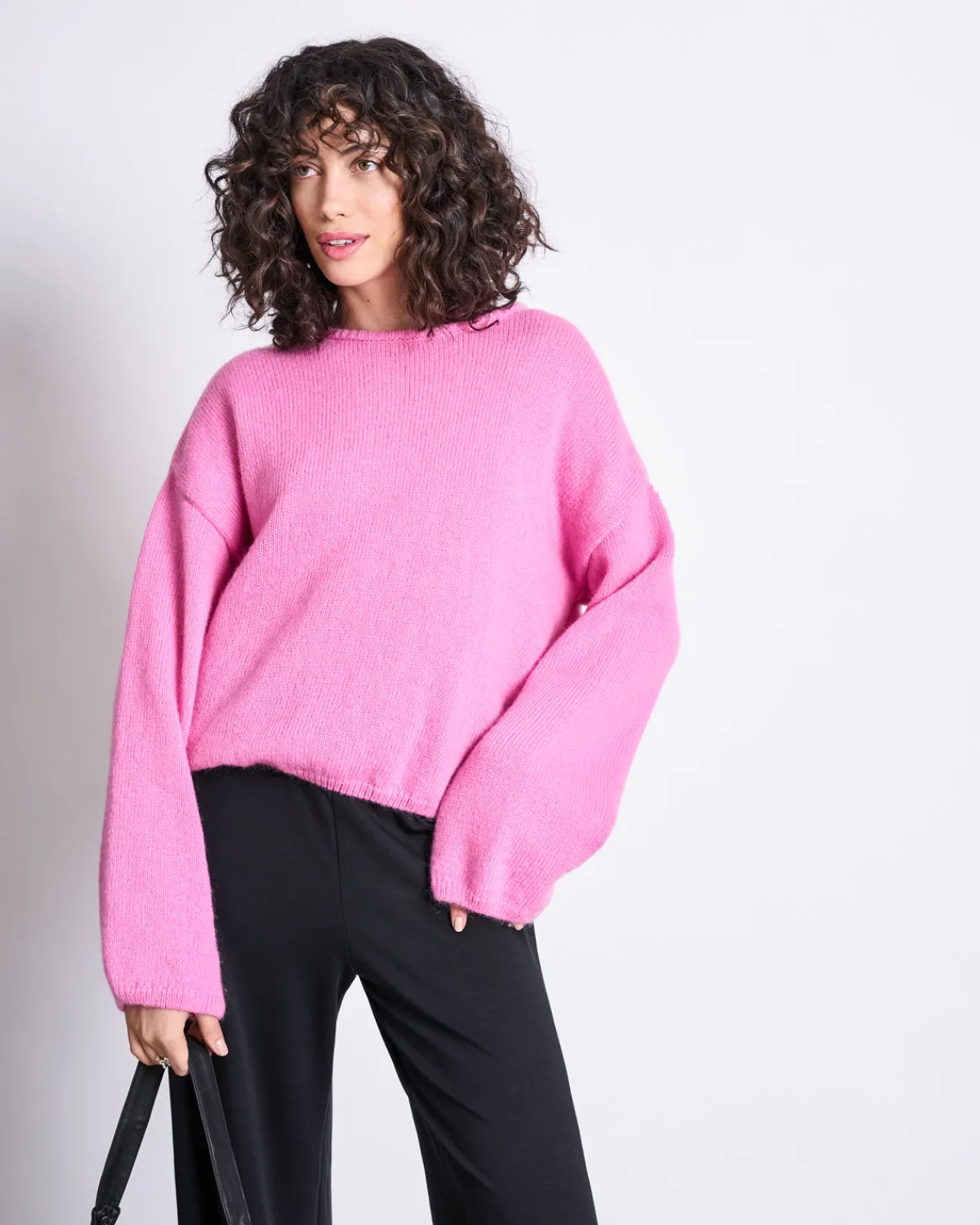 Sale JAN 'N JUNE WOOLY KNIT JUMPER LEJAK BONBON PINK