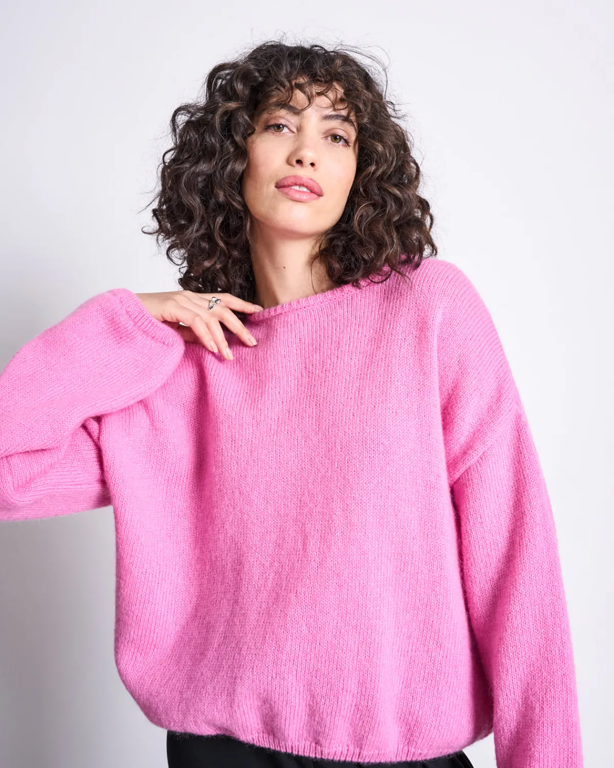 Sale JAN 'N JUNE WOOLY KNIT JUMPER LEJAK BONBON PINK